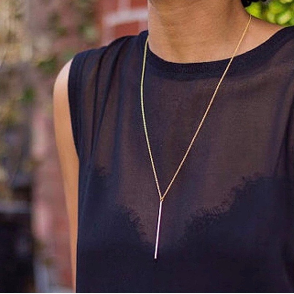 Bar Pendant Necklace